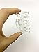 6pcs Long Clear Plastic Mini Hairpin 14 Claws Hair Clip Clamp Barrette DIY Accessories Hairpin for Women and Girls