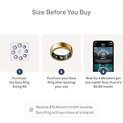 Oura Ring Gen3 Horizon - Gold - Size 12 - Smart