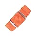 Wrist And Style Perlon Watch Strap (22mm, Orange)
