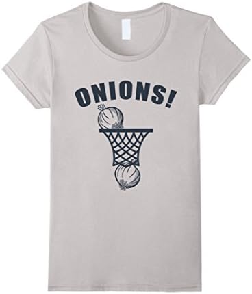 Women's onions basketball shirt Small Silver