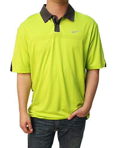 Nike Golf TW Engineered Polo-Large-Venom Green/Dark Base Grey