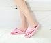Onmygogo Coral Fleece Flip-flops for Women Non-slip Cotton Outsole (Size M(US women size 8-9), Pink)