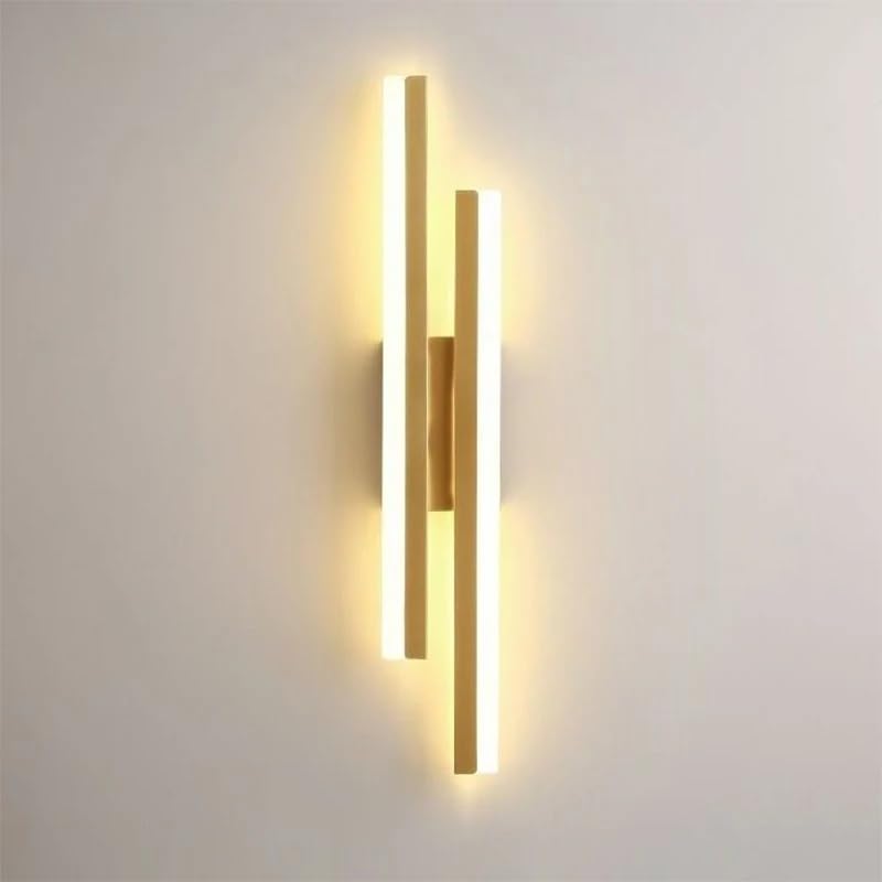 Comely LED Interior Wall Light, Gold Modern Wall Lamp, 16 W Acrylic Wall Light for Bedroom, Living Room, Hotel, Stairs, Warm White 3000K
