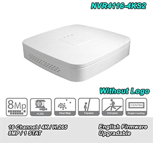 Original English NVR4116-4KS2 16 Channel Smart 1U 4K&H.265 Lite Network Video Recorder Without Logo