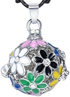 Silver plated flower [Summer Flower] Harmony Bola Angel Caller Pendant