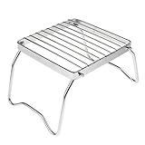 Homyl Stainless Steel Portable Folding Stove Stand Camping Hiking Picnic BBQ Cooking Tools