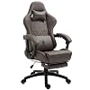 Dowinx Gaming Chair Office Chair PC Chair with Massage Lumbar Support, Vintage Style PU Leather High Back Adjustable…