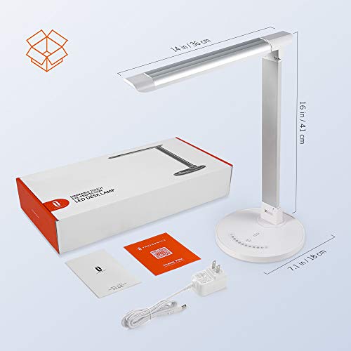 TaoTronics LED Desk Lamp, Eyecaring Table Lamps, Dimmable Office Lamp