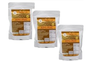 SHASTHA FOODS Shastha Kodo Millet (Varagu) (Pack of 3) Each Pkt 500g (1.1 lbs) Processed, Polished & Hulled 500g x 3 Pkts (Total 1500g) (B-P)