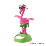 Jackpot Solar Powered Dancing Toys Flamingo with Hat + Sunglasses US Seller