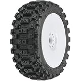 Pro-line Racing Badlands MX M2 Mounted White Wheels, F/R (2): 1/8 Buggy, PRO906731