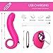 Dildo G spot Vibrator Anal Sex Toy，Anal Plug Finger Vibrators USB Rechargeable Butt Plug-Bullet Vibrator Prostate Massager& Clitoral Stimulator with 10 Vibration Modes Sex Toy for Men&Women