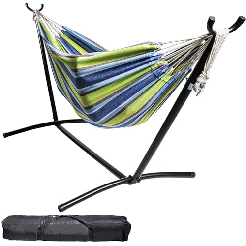 Backyard Expressions Double Hammock with Stand