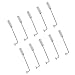 MagiDeal Lapel Brooch Pin Men's Corsage Safety Pins for Wedding Brooch Sewing Dressmaking Uniform Scarf Clothes Fix Pack of 10 Sets