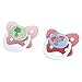 Dr. Brown's Prevent Orthodontic Baby Pacifier, Suction Free Air Channel, Contoured Butterfly Shield is Gentle on Face, Made in USA, Stage 2, 6-18m, 2-Pack, Yellow