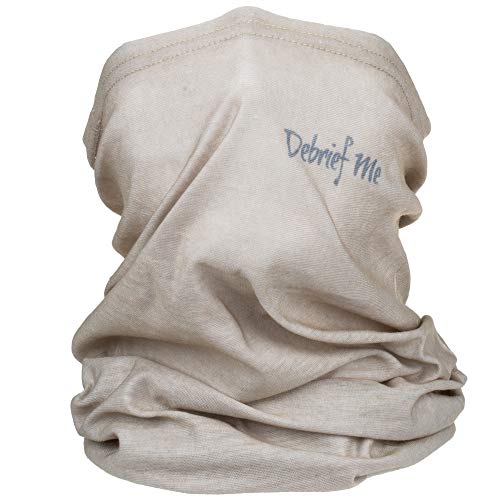 Debrief Me Lightweight Breathable Neck Gaiter Mask for Face Protection from Sun Dust, Germ, Neck Balaclava Face Bandana Sport Scarf for Hiking Running Motorcycling Fishing Anti slip WELDED EDGE(Sand) - Thumbnail 3