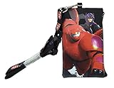 New Hit 2014 Movie Disney Big Hero 6 Lanyard Id Ticket Iphone Key Chain Badge Holder Wallet- Black Hero and Bay Max (Big Hero 6)