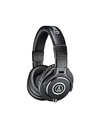 Audio Technica ATH M40x Audífonos de monitor para estudio profesional + estuche rígido para audífonos de tamaño completo Slappa (SL HP 99).