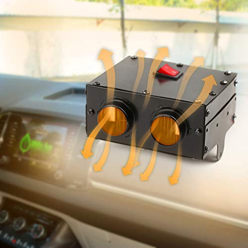 Autone Car Truck 600W 12/24V Fan Heater Heating Winter Warm Windscreen Defroster Demister