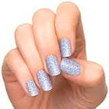 Incoco Nail Polish Strips, Glitter Nail Color, Ice Queen
