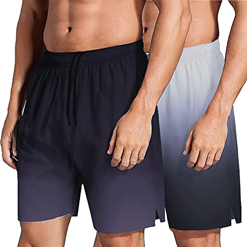 COOFANDY Men's 2 Pack Bodybuilding Weightlifting Pants Quick Dry