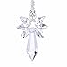 Anna Crystalworld Rainbow Guardian Angel Crystal Suncatcher for Home/Car Decoration & Porch Decor & Hangings Crystal Glass Ornament (Clear)