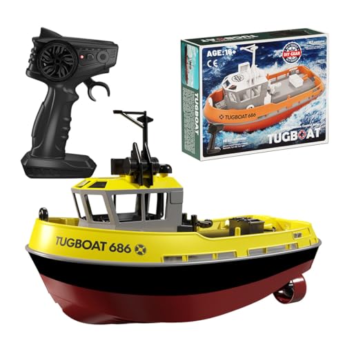 CHUO RC Boat, 1/72 RC Electric Tugboat Model, Remote - Main Image