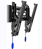 Invision® Soporte de TV para Pared con Inclinación, para Pantallas Plasmas, LED, LCD y VESA de Máximo 200x200 *Por Favor Revisa los Agujeros de Fijación de tu TV VESA antes de Comprar* Mejor Fijación en TV de 17 a 40 Pulgadas (200-T)