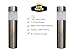 LowVoltz Solar 6 Pack Stainless Steel Solar LED Path Lights. Outdoor Solar Pathway Lights Garden, Yard Walkway. Modern Design, Solar Path Landscape Lighting, Longest Charge (Stainless Steel Round)