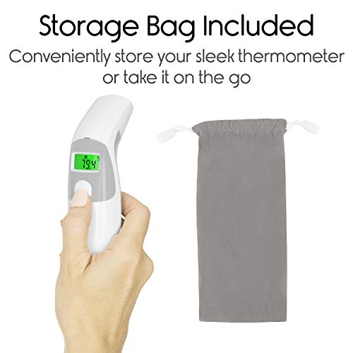 Vive Precision Fever Thermometer - Digital Infrared Forehead and Ear Temperature Device - Tympanic, Head Instant Read For Kids, Baby, Child, Adults, Pets - Dual Medical, Portable No Touch Home Reading - Thumbnail 7
