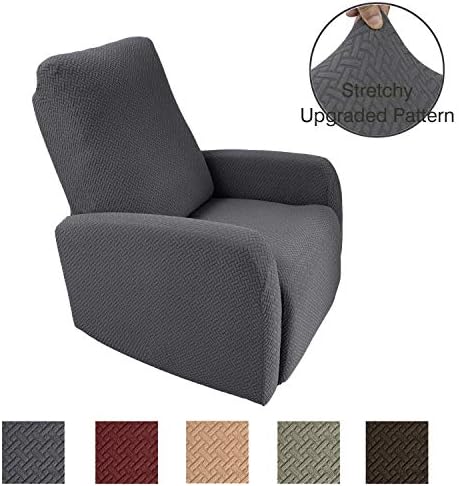 Obytex 4 Pieces Stretch Recliner Chair Cover Polyester and Spandex Upgrade Pattern Couch Covers Dog Cat Pet Slipcovers Furniture Protectors，Machine Washable