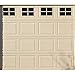 Sanfurney Magnetic Garage Door Windows Panes Faux Fake Decorative Window Decals 32 Pack for 2 car Garage Kit