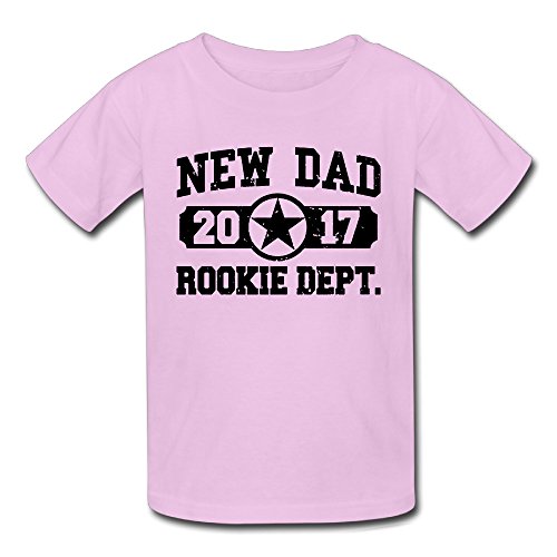 Baby Unisex New Dad 2017 Rookie Dept Clothes Summer Short-Sleeve Cotton Tee Shirts