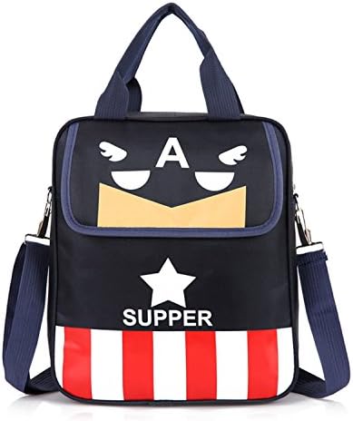 Coolfire Kids School Backpack Bag Lunch Bento Box Tote Bag Shoulder Bag (deep blue)