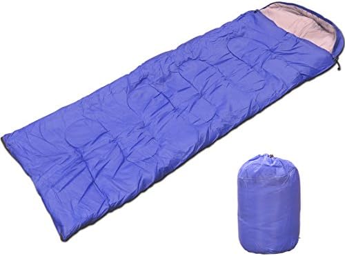 SunnyRoyal Sleeping Bag Envelop Lightweight Portable Waterproof with Compression Sack For Kids adults Traveling Camping Hiking 2.09lbs/4.19lbs Great For 4 Season (Purple, 4.19lbs)