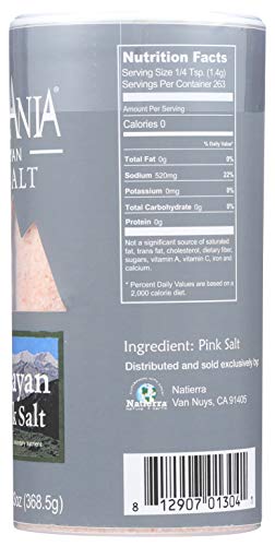 Natierra Himalania Himalayan Shaker, Fine Pink Salt, 13 Ounce - Image 6