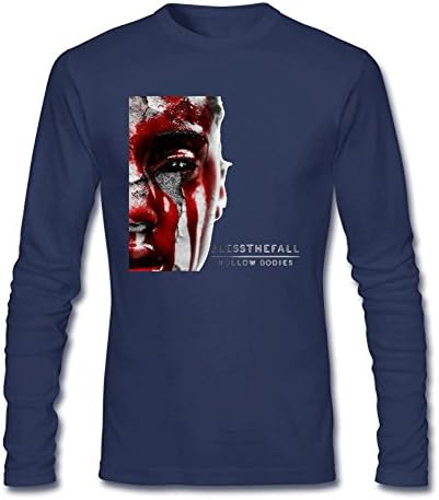SANNY Men's Blessthefall Hollow Bodies Long Sleeve T-shirt Size XL Royal Blue