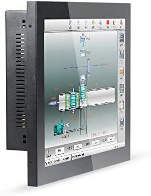 15 Inch LED Industrial Panel PC,Taiwan 5 Wire Touch Screen,Windows 7/10/Linux Ubuntu,Intel Quad Core J1900,(Black),[HUNSN WD07],[1VGA/3USB2.0/1USB3.0/1LAN/3COM/FANLESS],(8G RAM/128G SSD/1TB HDD)