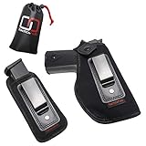 Tacticshub Concealed Carry Holster | Inside The Waistband - IWB Gun Holster | Universal Pistol Holster That Fits Glock 17, 19, 27, 42, 43, 1911, Taurus, S&W, M&P Shield, Sig Sauer, Ruger and More