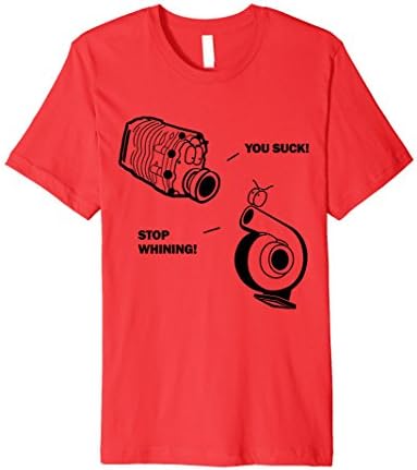 Men's Turbocharger T-Shirt Large Red