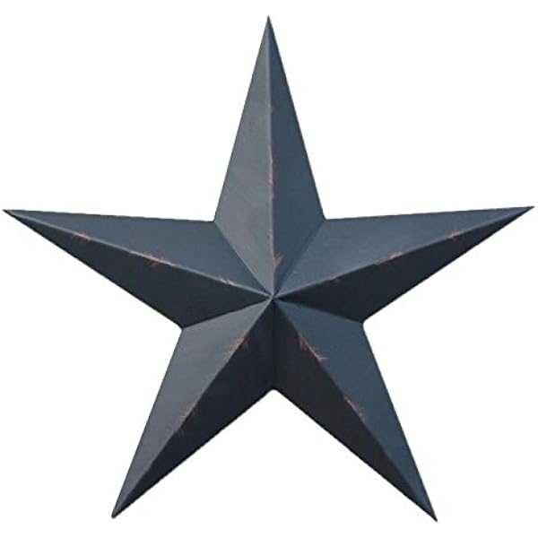 Amazon.com: Amish Wares 10 Inch Rustic White Barn Star Galvanized