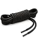 Miscly 3 Pairs Round Shoe laces for Shoes, Sneakers & Boots (45″ (114 cm), Black)