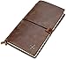 WANDERINGS Lined Leather Travelers Journal Travelers Notebook, Refillable - Perfect for Writing, Poetry, To Do Lists, Travelers, a Diary. Standard Size Lined Inserts - 8.5