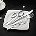 Ferfil Silverware Sets, 40-Piece Stainless Steel Flatware/Cutlery/Tableware Set Service for 8 Person, Include Knife/Fork/Spoon, Mirror Polished
