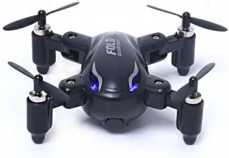 RC Drone with Headless System,Mini Foldable RC Quadcopter Drone with 6-Axis Gyro,Remote Control Quadcopter with Flashing Light,RC Helicopter Drone One key Return(Black)
