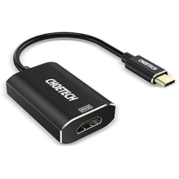 USB C to HDMI Adapter, CHOETECH (4K@60Hz) USB 3.1 Type C to HDMI Adapter (Thunderbolt 3 Port Compatible) for 2017/ 2016 MacBook Pro, 2016/2015 MacBook, Samsung Galaxy Note 8 / S8 / S8 Plus etc