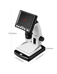Koolertron DTX 500 LCD Microscopio Digital USB Portátil Se puede conectar con la visualización LCD 20   500 x 5 Mpix digital cámara