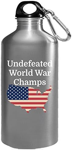 Undefeated World War Champs United States Us Pride - Water Bottle