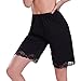 Ilusion 2637 - Lace Trim Bloomer Slip - Black, Size Medium