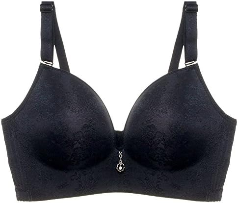 Wynteen Women Bra Wireless Comfort Removable Straps Floral Black 38 B